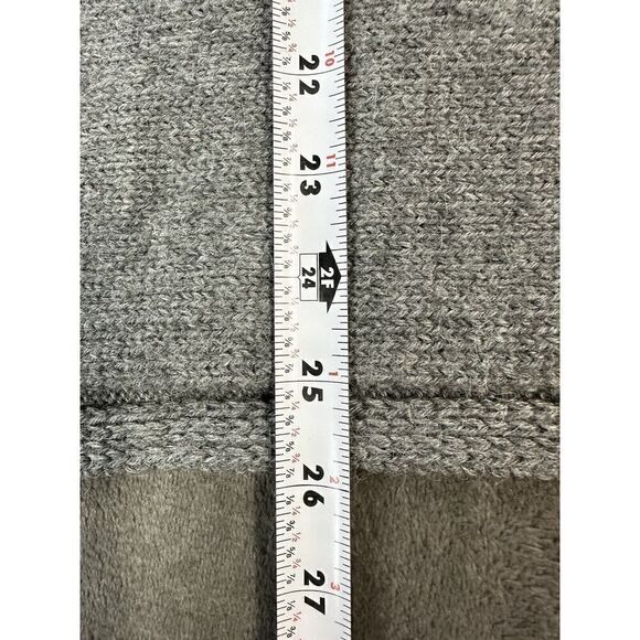 Eileen Fisher Alpaca Silk Grey Knit Ponco one size - Picture 7 of 8